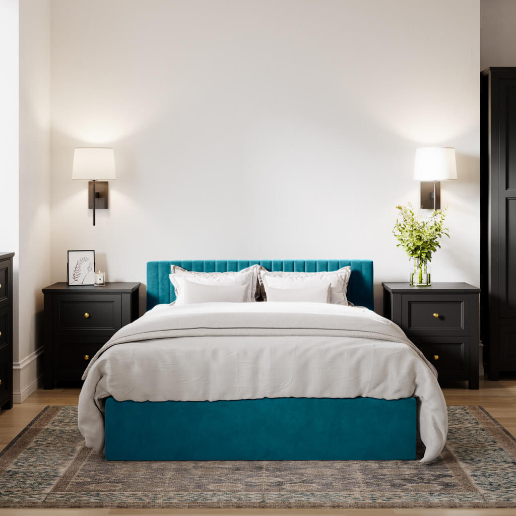 LPD Birlin Bed Frame Teal-Better Bed Company