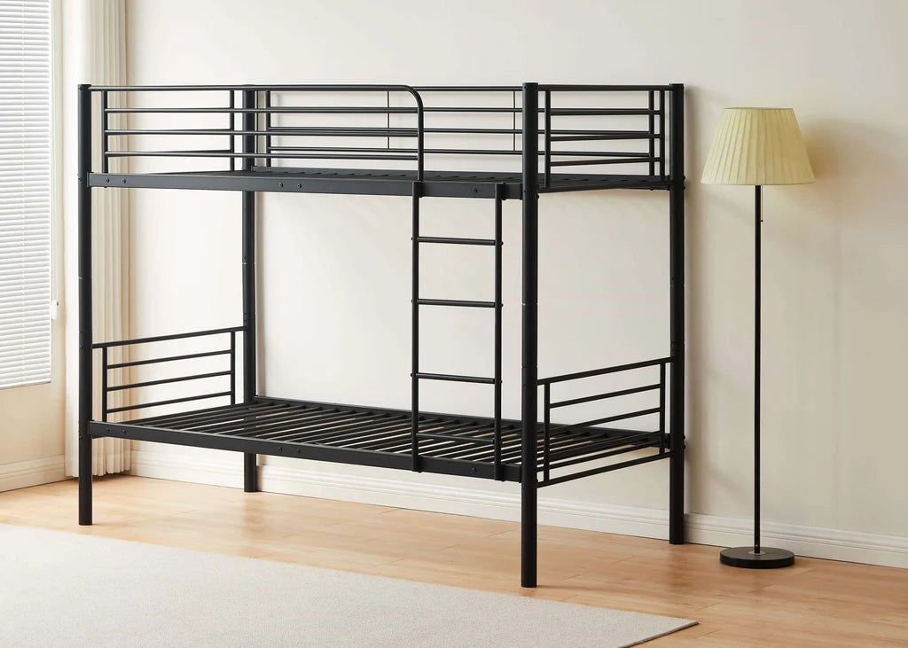 Beckham Metal Bunk Bed-Black-Better Bed Company