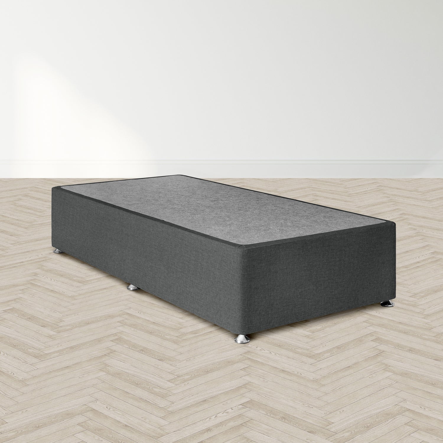 Airsprung Beds Blyth Divan Bed Base-3ft Base Charcoal-Better Bed Company