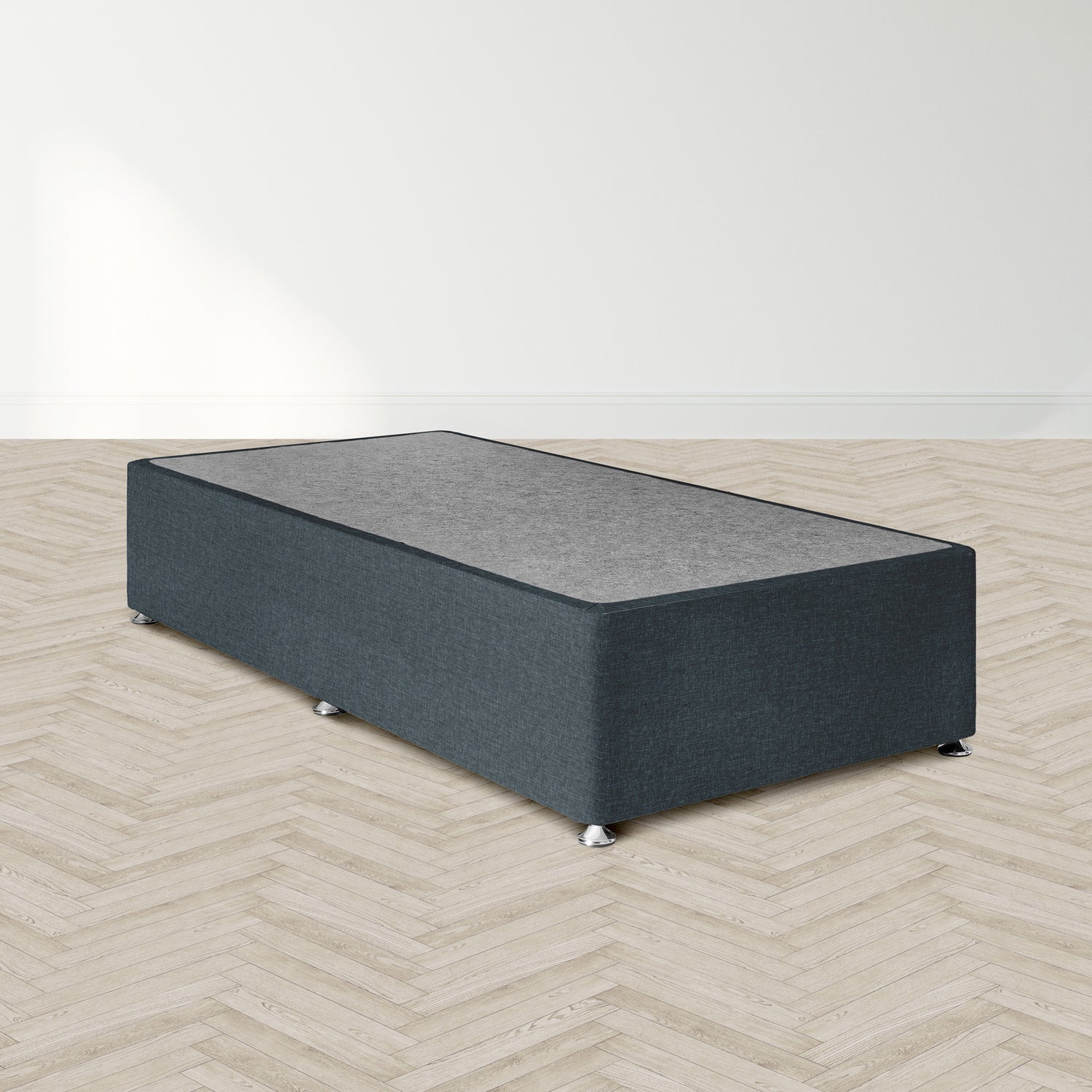 Airsprung Beds Blyth Divan Bed Base-3ft Base Denim-Better Bed Company