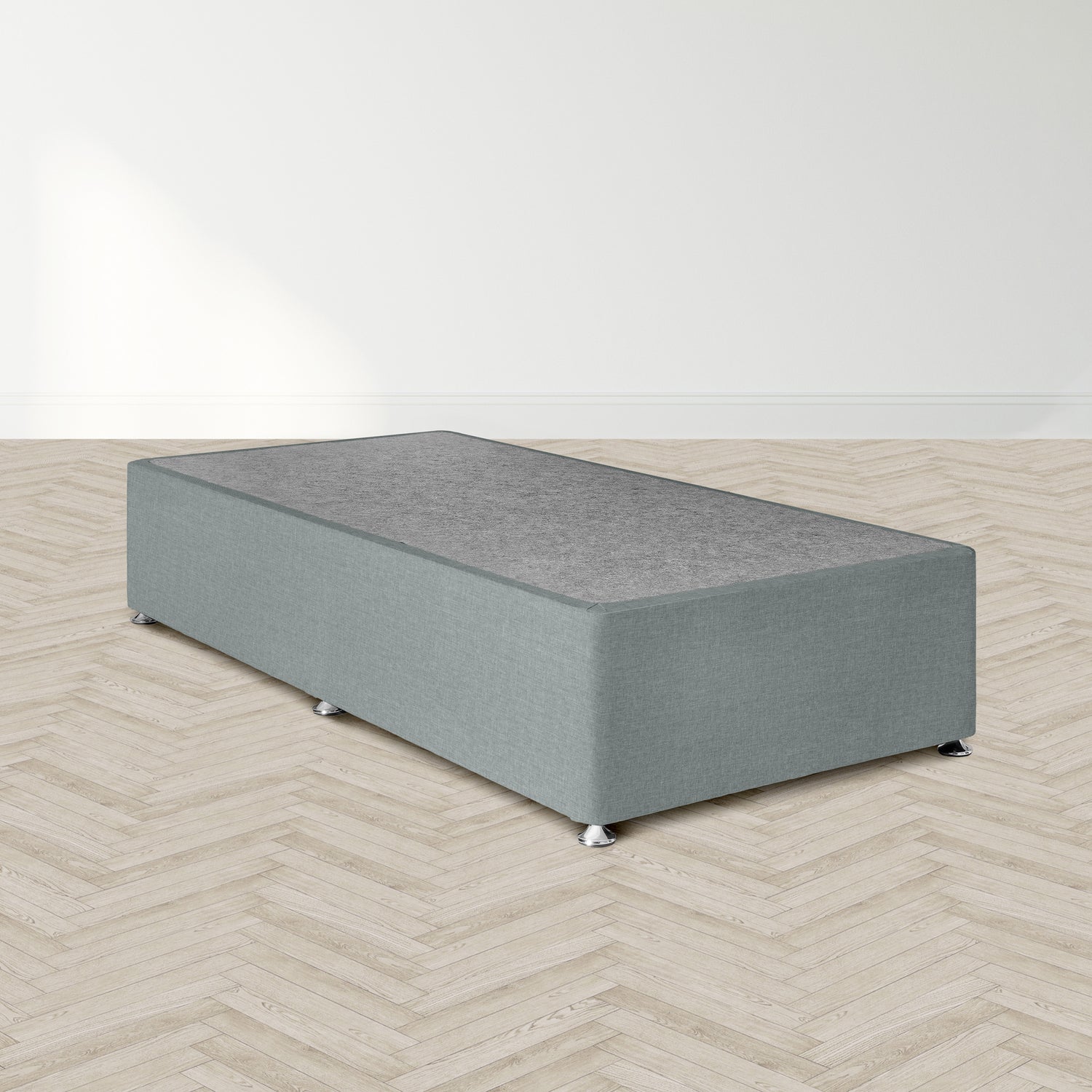 Airsprung Beds Blyth Divan Bed Base-3ft Base Silver-Better Bed Company