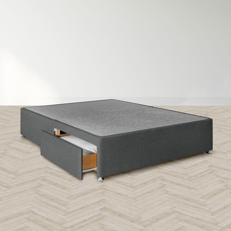 Airsprung Beds Blyth Divan Bed Base-5ft Base Charcoal-Better Bed Company
