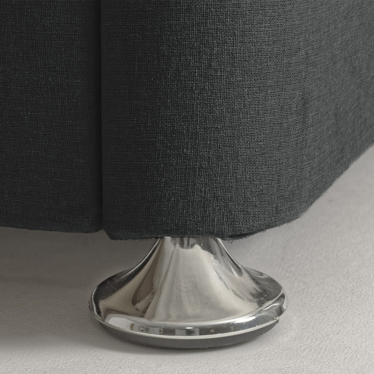 Airsprung Beds Blyth Divan Bed Base-Glide Charcoal-Better Bed Company