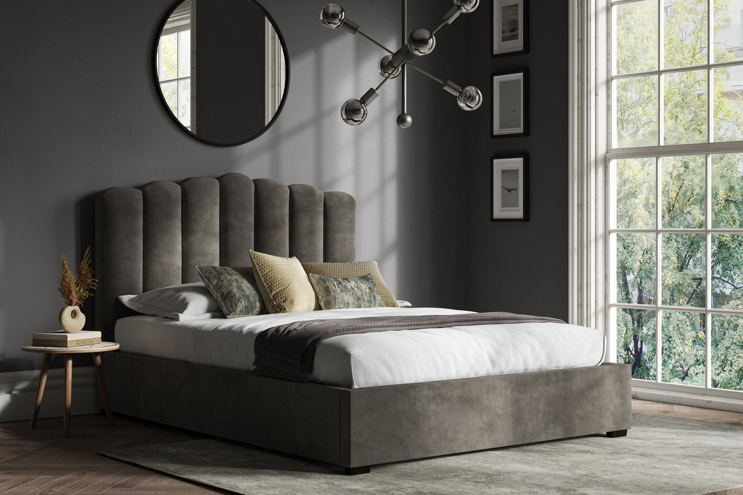 Emporia Beds Bradgate Ottoman bed Mid Grey-Better Bed Company