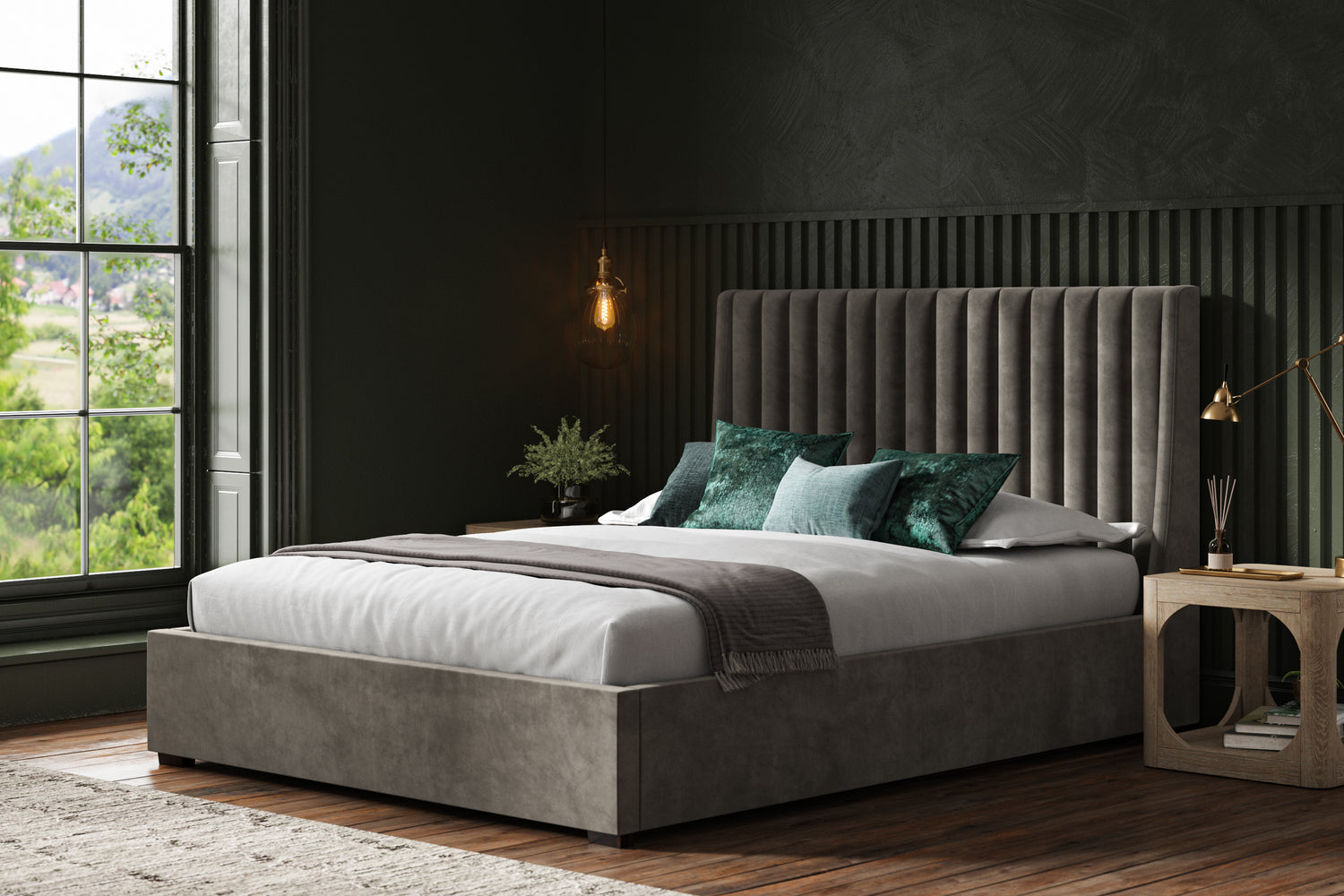 Northamptonshire Ottoman bed Mid Grey-Better Bed Company