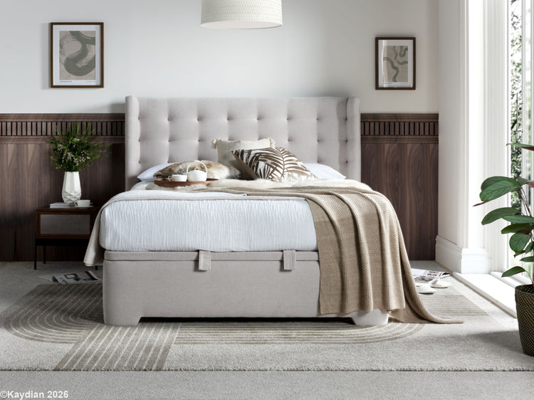 Kaydian Brunstock Maskat Clay Ottoman Bed-Better Bed Company