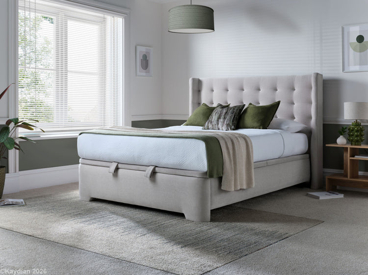 Kaydian Brunstock Maskat Clay Ottoman Bed-Better Bed Company