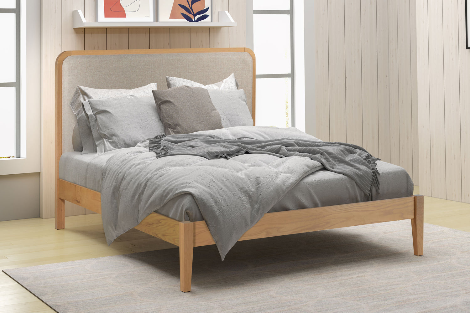 Oak bed shop frame twin