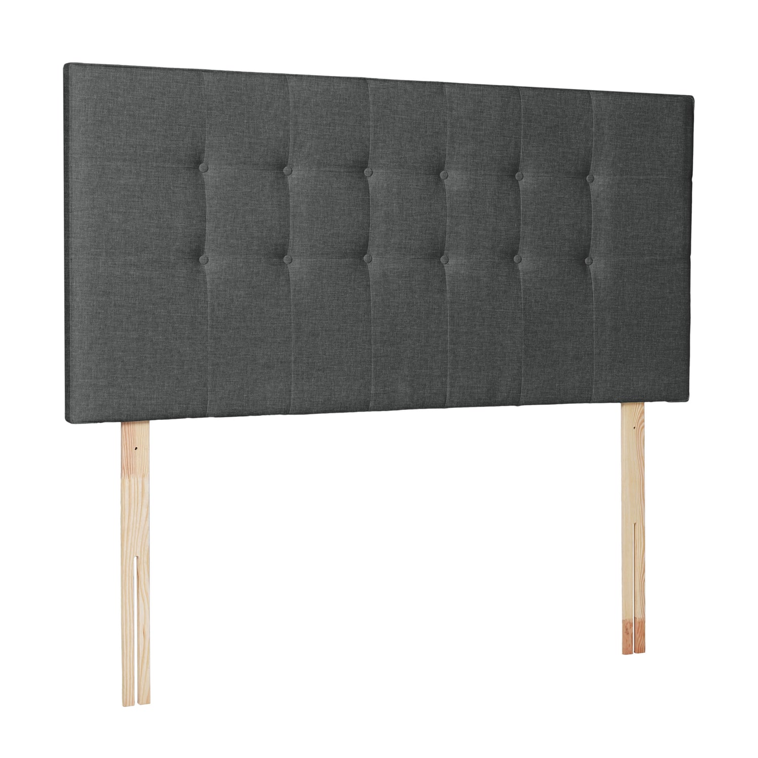 Airsprung Beds Blyth Button Headboard-Charcoal HB-Better Bed Company