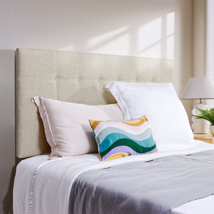 Airsprung Beds Blyth Button Headboard-Silk-Better Bed Company