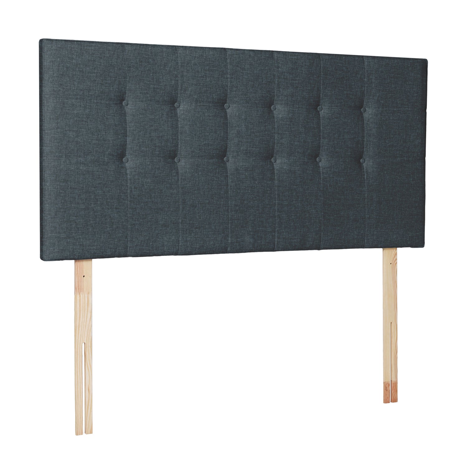 Airsprung Beds Blyth Button Headboard-Denim HB-Better Bed Company