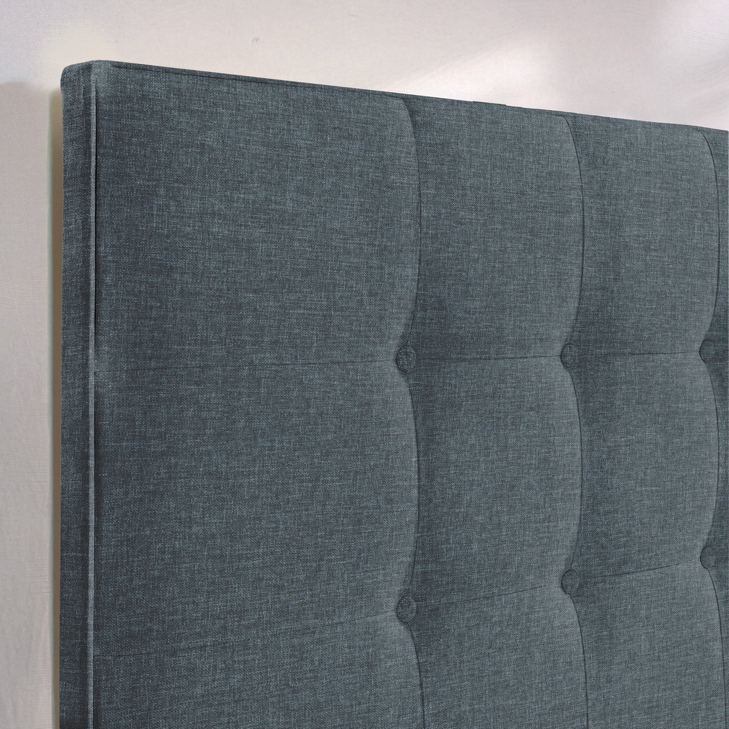 Airsprung Beds Blyth Button Headboard-Denim-Better Bed Company