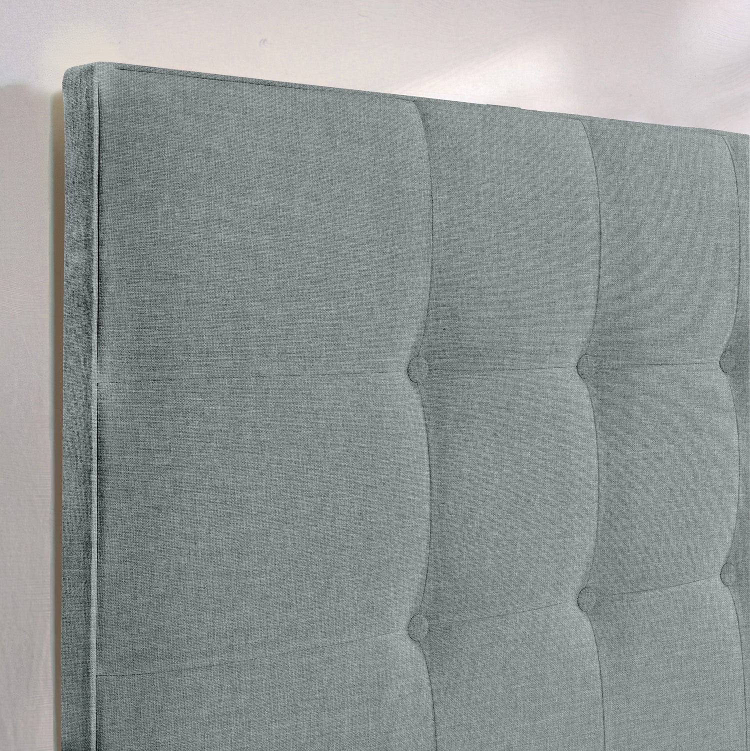 Airsprung Beds Blyth Button Headboard-Silver-Better Bed Company