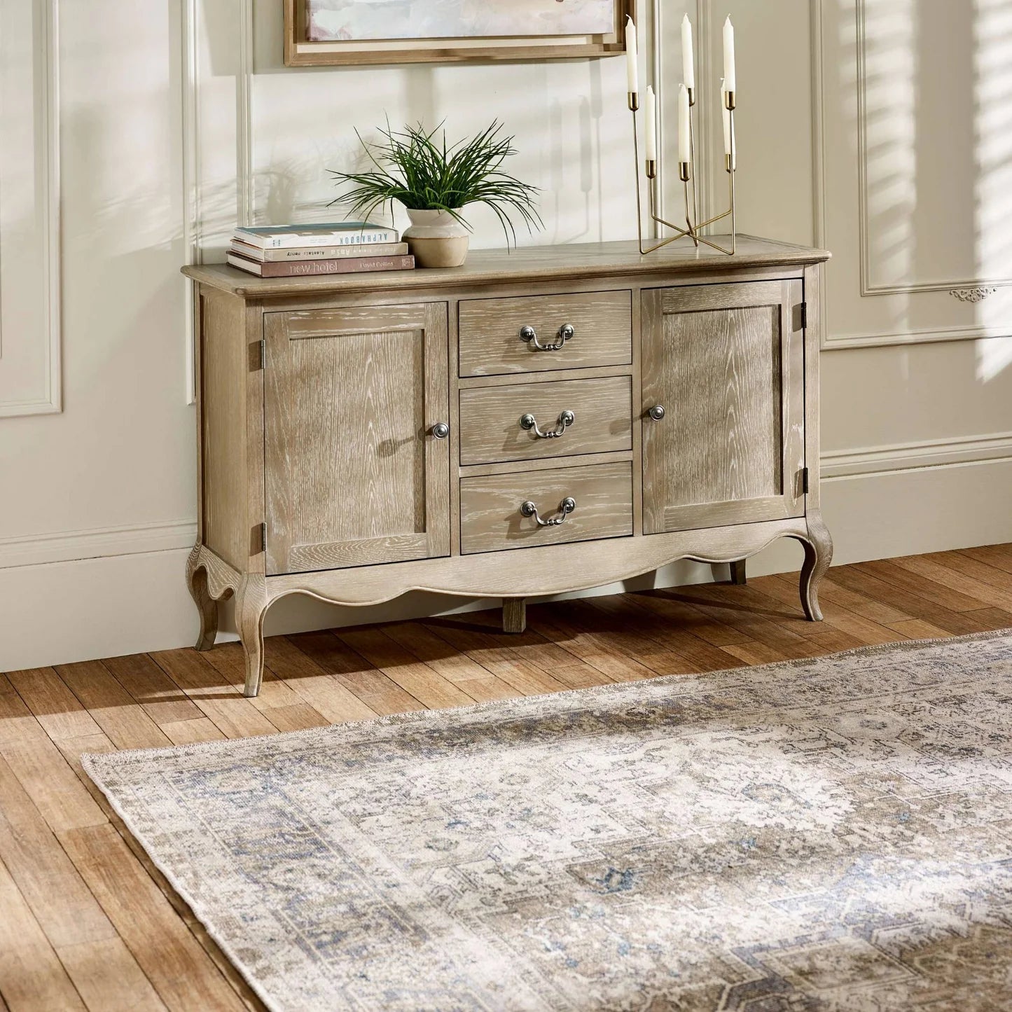 Julian Bowen Camille French Style 2 Door 2 Drawer Sideboard-Better Bed Company