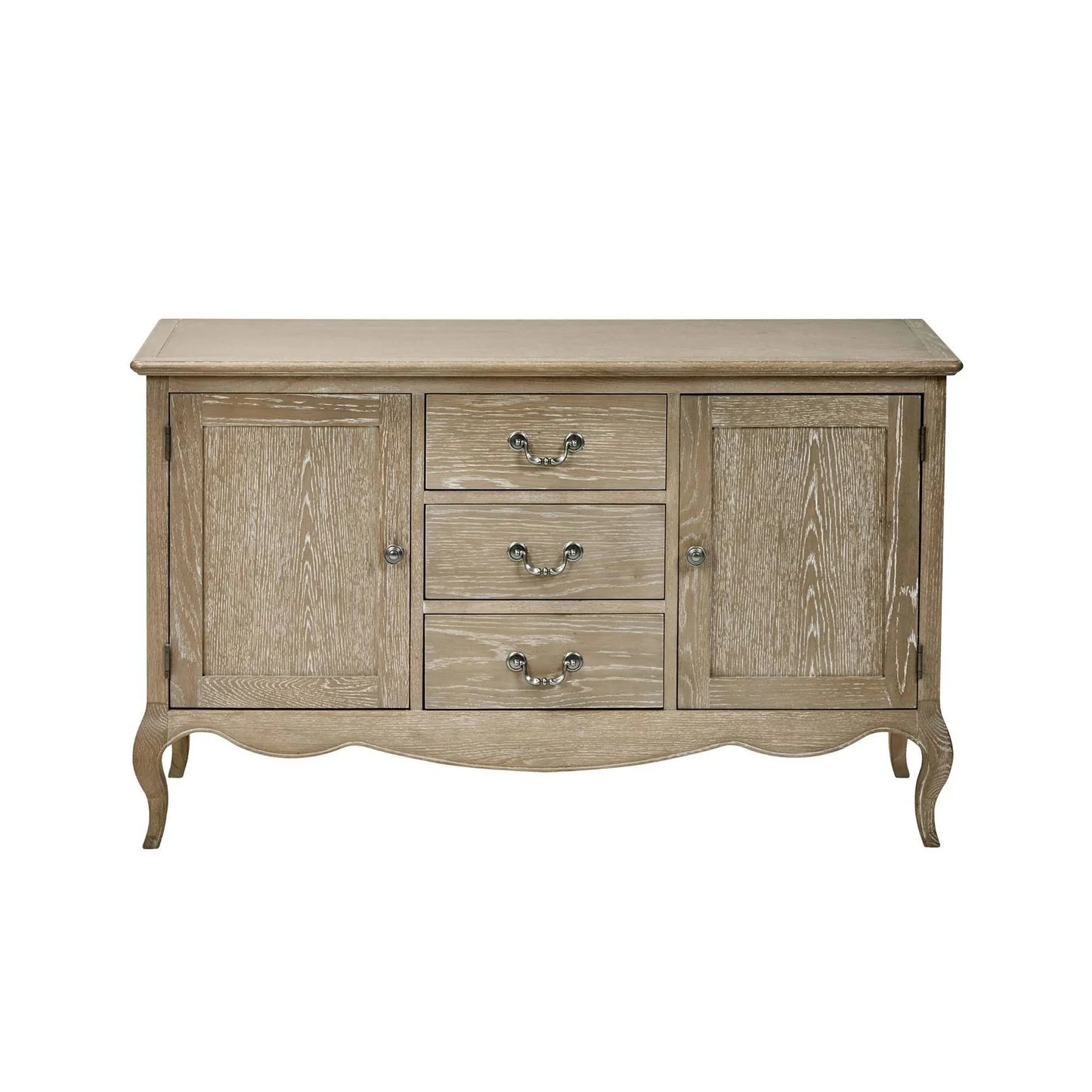 Julian Bowen Camille French Style 2 Door 2 Drawer Sideboard From Front-Better Bed Company