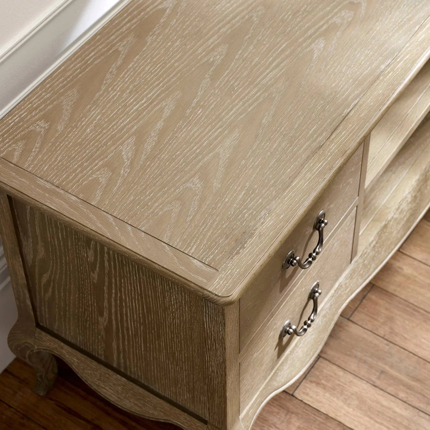 Julian Bowen Camille French Style TV Unit Top Close Up-Better Bed Company