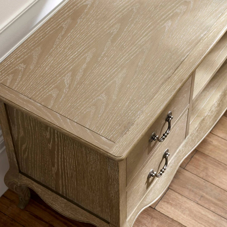 Julian Bowen Camille French Style TV Unit Top Close Up-Better Bed Company