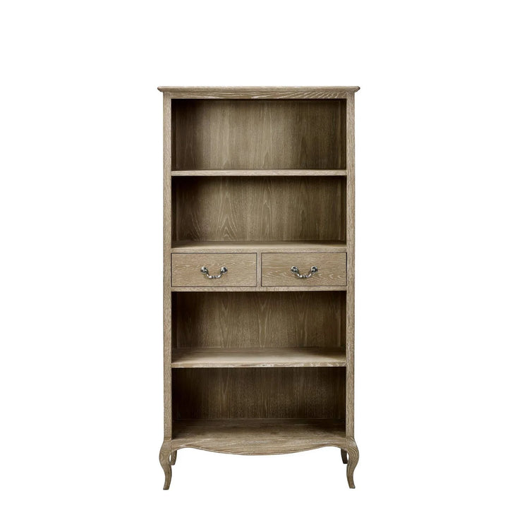 Julian Bowen Camille French Style Tall Bookcase with Drawers From Front-Better Bed Company