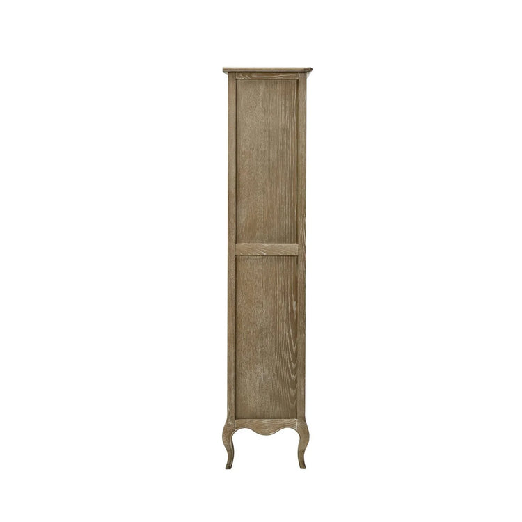 Julian Bowen Camille French Style Tall Bookcase with Drawers From Side Detail-Better Bed Company