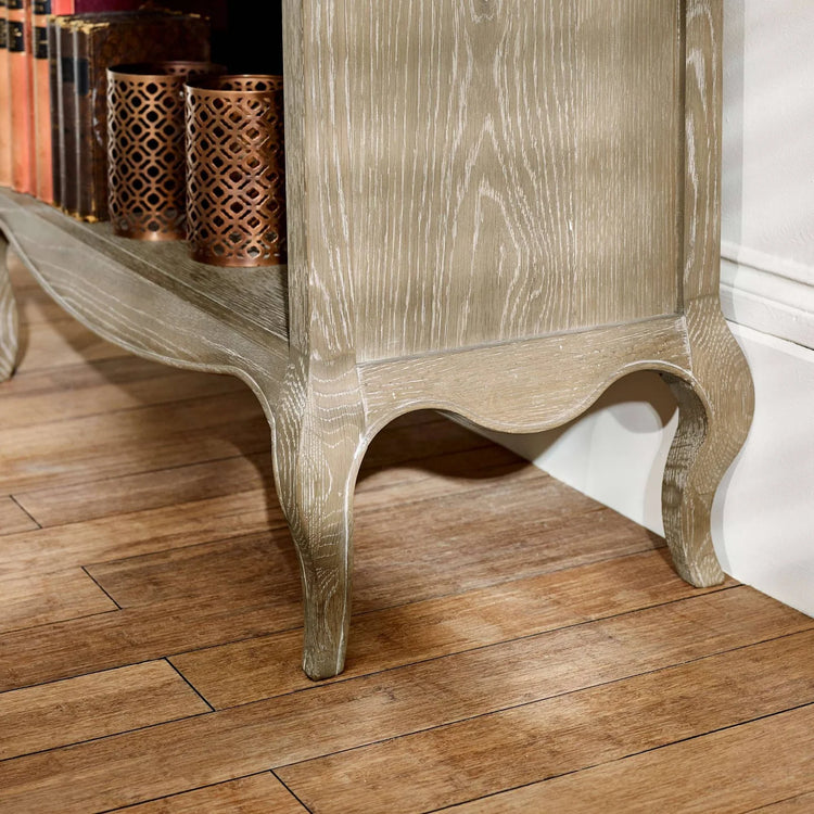 Julian Bowen Camille French Style Tall Bookcase with Drawers Legs-Better Bed Company