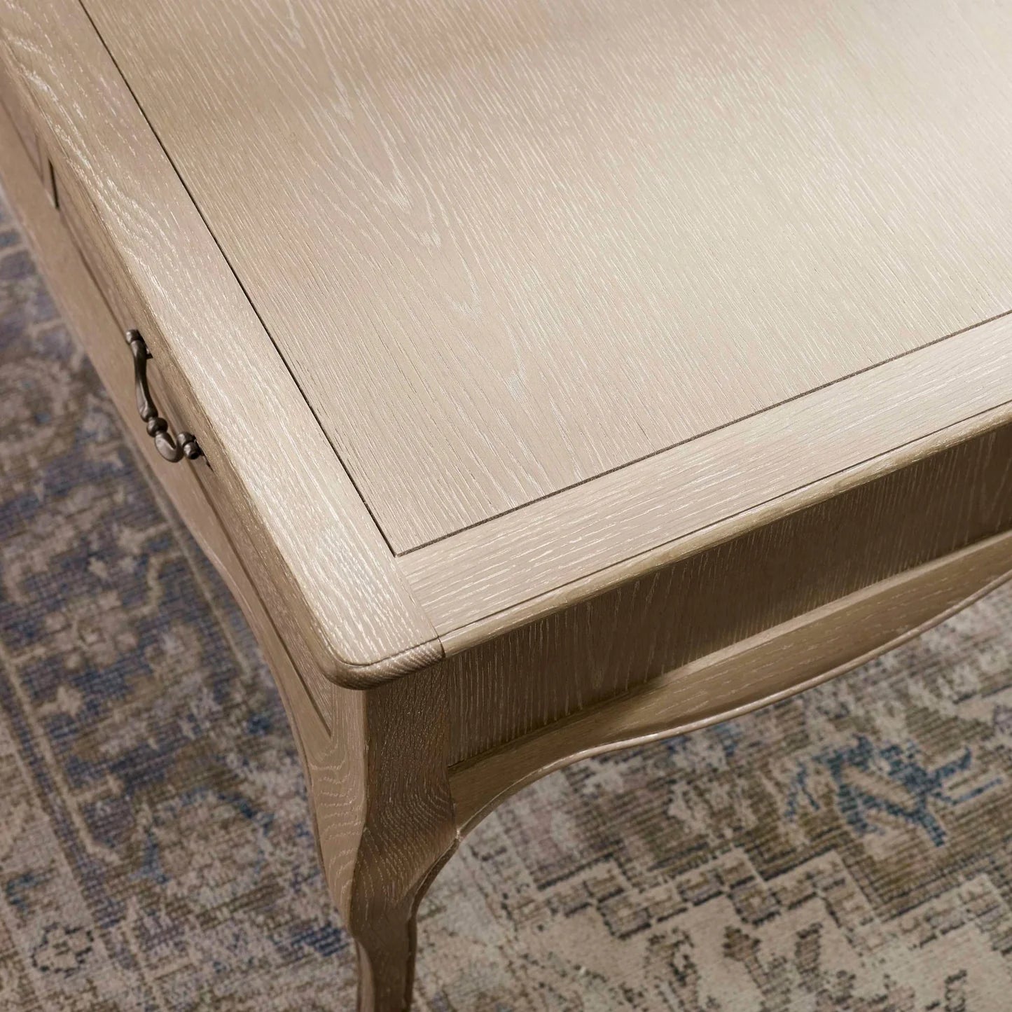 Julian Bowen Camille French Style Rectangular Coffee Table Top Detail-Better Bed Company