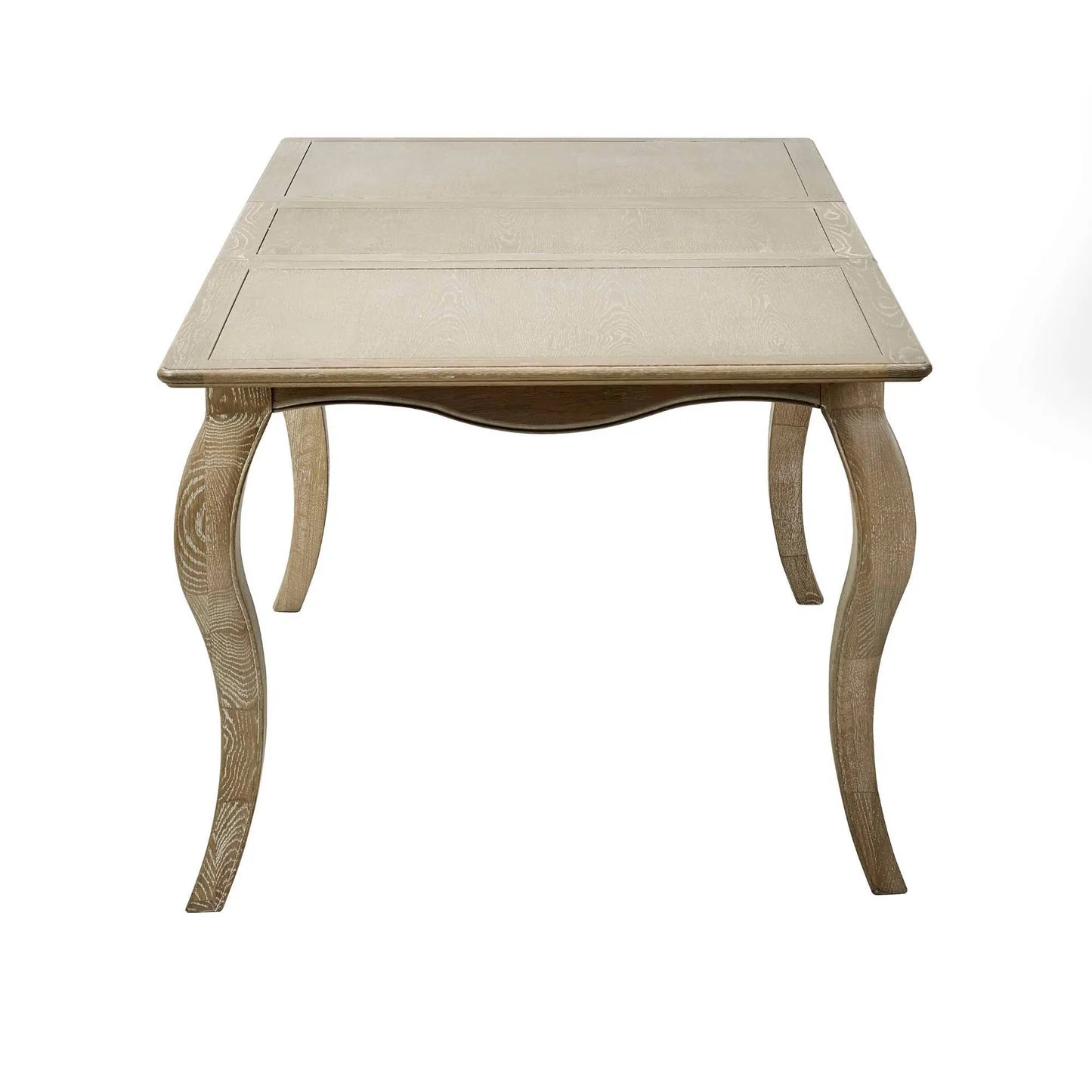 Julian Bowen Camille French Style Rectangular 4-6 Seater Extending Dining Table From Side-Better Bed Company