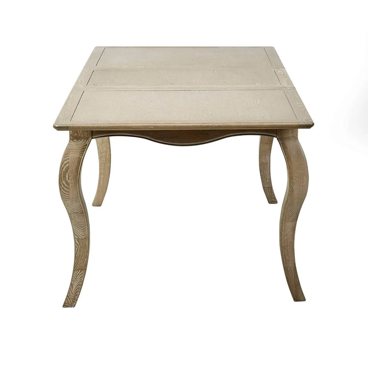 Julian Bowen Camille French Style Rectangular 4-6 Seater Extending Dining Table From Side-Better Bed Company