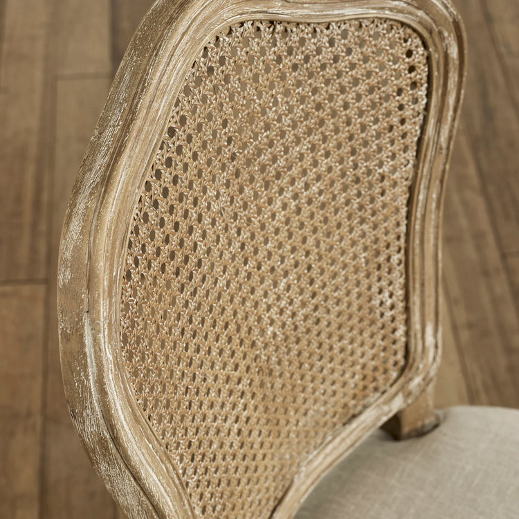 Julian Bowen Camille Rattan Dining Chair Set Of 2 From Front Detail-Better Bed Company
