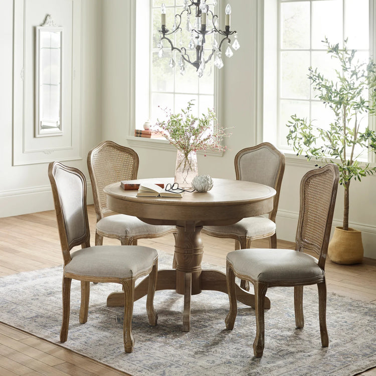 Julian Bowen Camille Upholstered Dining Chair With Table Set-Better Bed Company