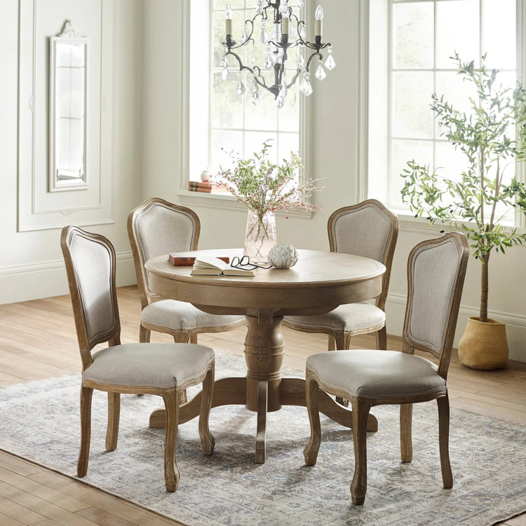 Julian Bowen Camille Upholstered Dining Chair Full Set-Better Bed Company