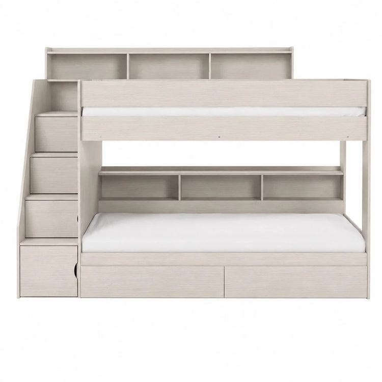 Julian Bowen Camelot Staircase Bunk Brown From Front-Better Bed Company