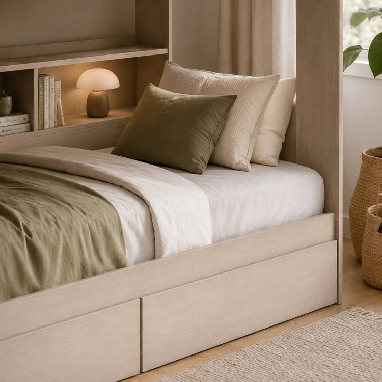 Julian Bowen Camelot Staircase Bunk Brown Storage-Better Bed Company