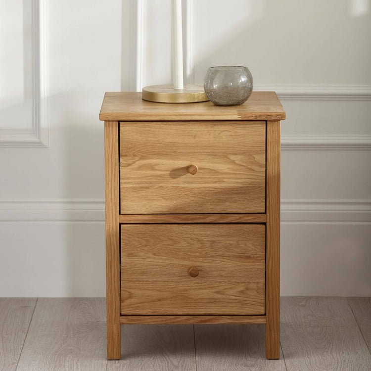 Julian Bowen Coxmoor 2 Drawer Bedside-Better Bed Company