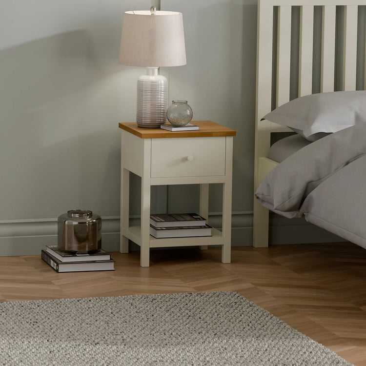 Julian Bowen Coxmoor 1 Drawer Bedside-Better Bed Company