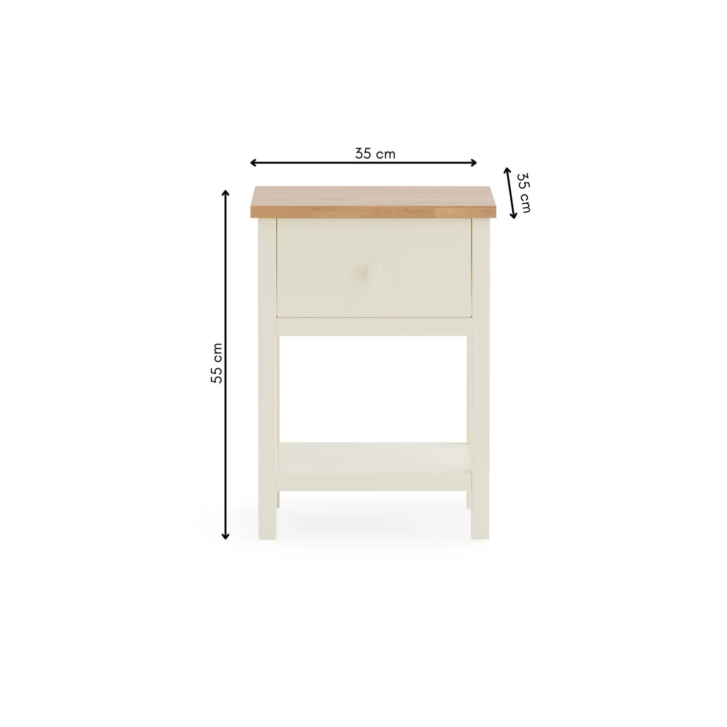 Julian Bowen Coxmoor 1 Drawer Bedside-Better Bed Company