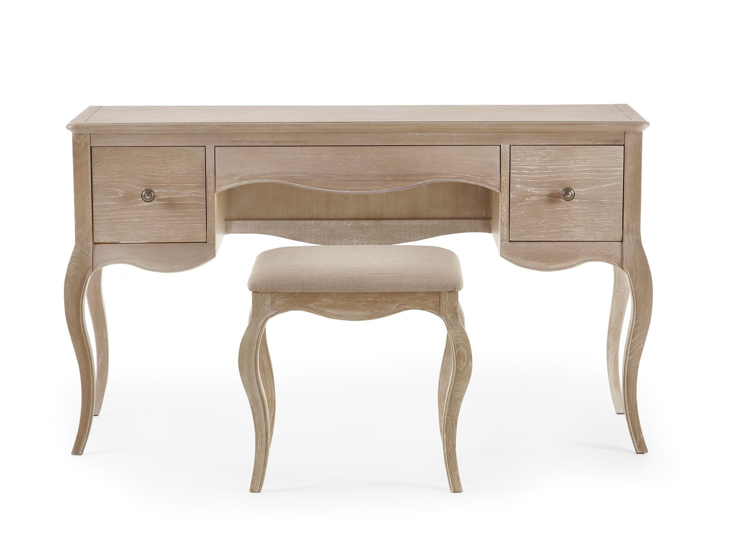 Julian Bowen Camille Dressing Table And Stool From Front-Better Bed Company