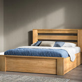 Bedfordshire Solid Oak Ottoman Bed-Better Bed Company