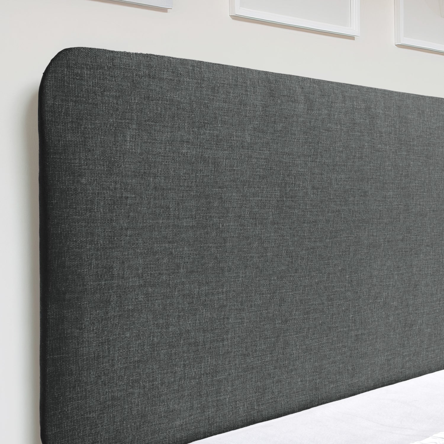 Airsprung Beds Blyth Curved Headboard-Charcoal-Better Bed Company