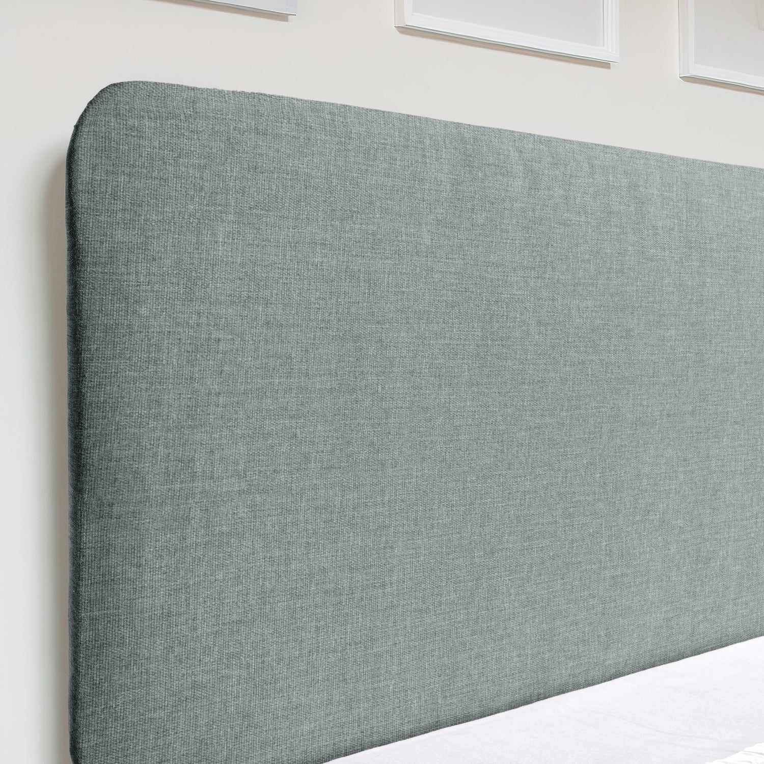 Airsprung Beds Blyth Curved Headboard-Sierra Silver-Better Bed Company