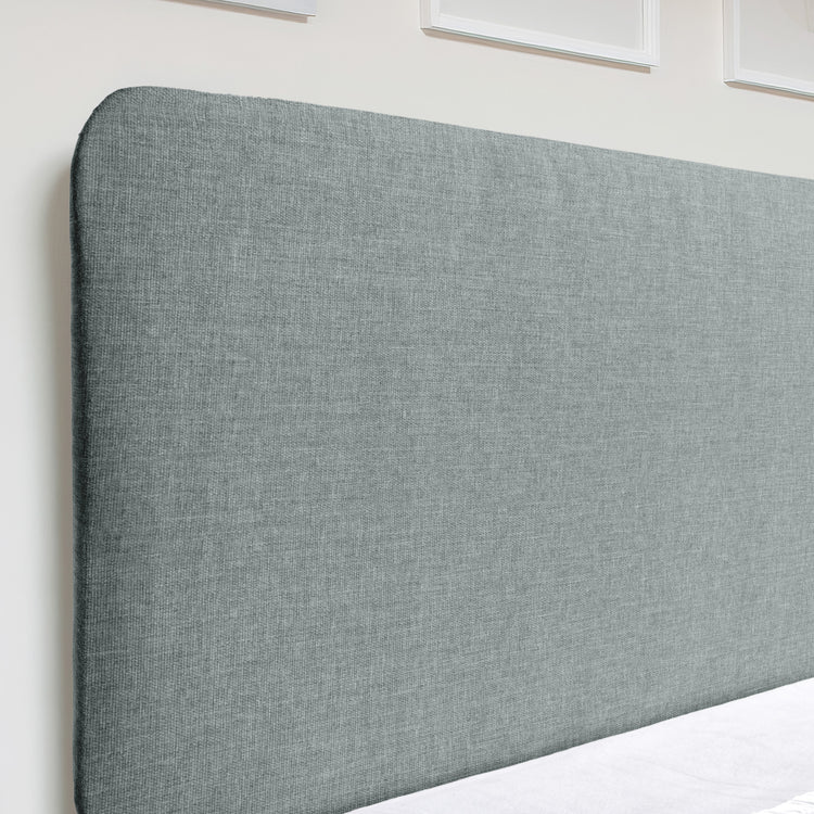 Airsprung Beds Blyth Curved Headboard-Sierra Silver-Better Bed Company