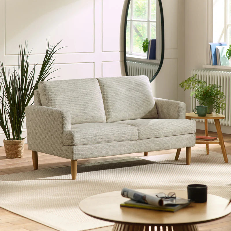 Julian Bowen Daisy Compact 2 Seater Sofa-Beige-Better Bed Company