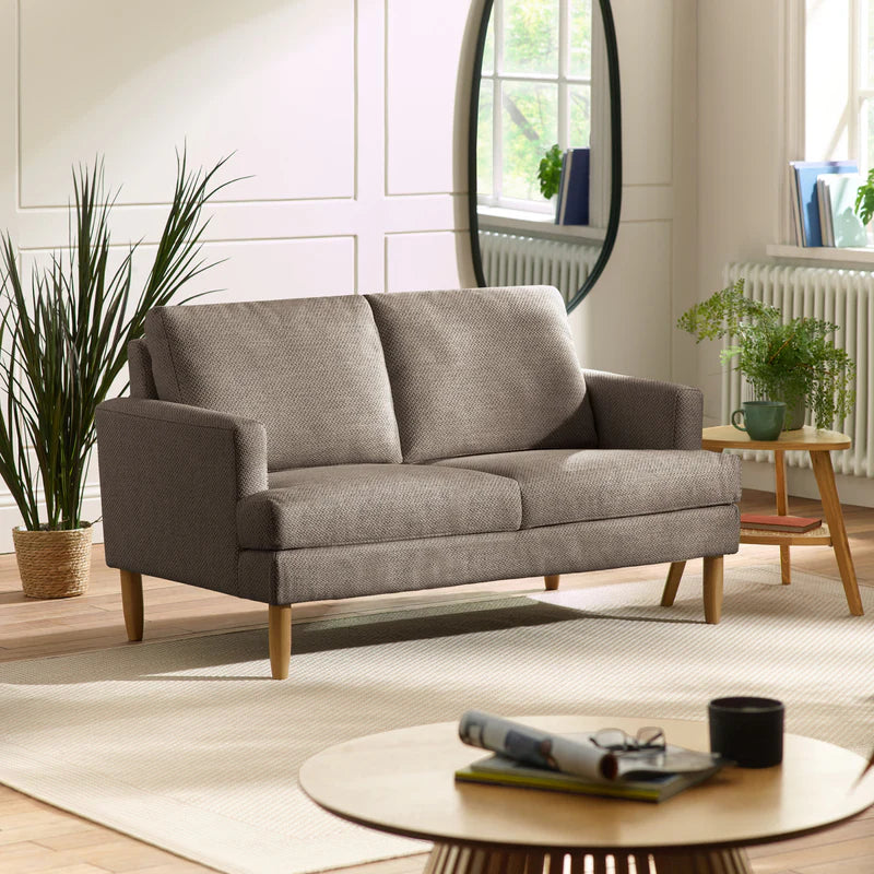 Julian Bowen Daisy Compact 2 Seater Sofa-Grey-Better Bed Company