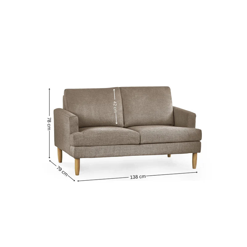Julian Bowen Daisy Compact 2 Seater Sofa-Grey-Better Bed Company
