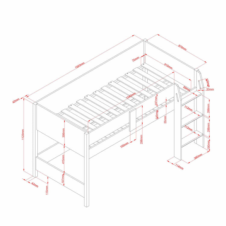 Heartlands Furniture Alfie Midi Sleeper-Better Bed Company