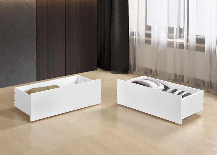 Kelly Wooden Bunk Bed-Drawers-White-Better Bed Company