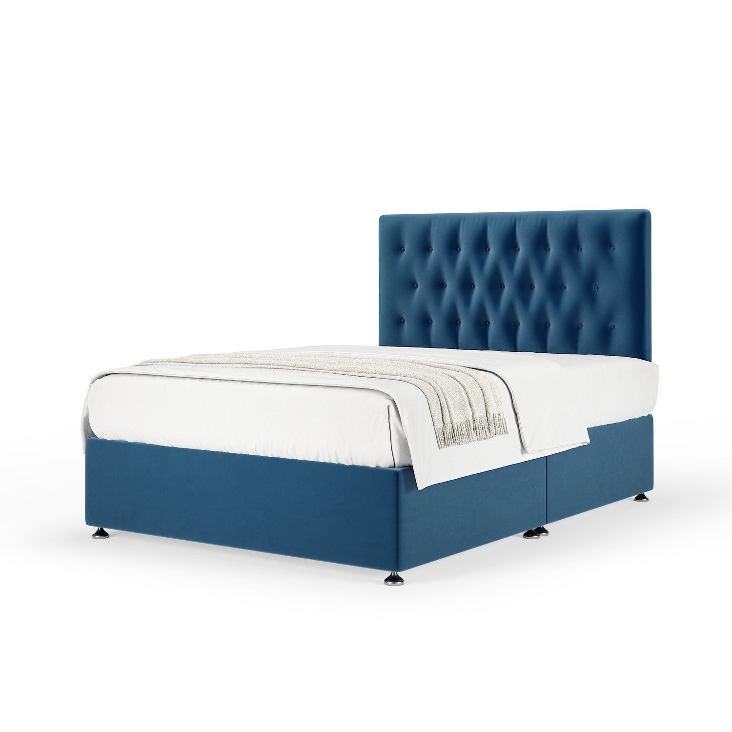 Bedmaster Lona Headboard Velvet Blue-Better Bed Company