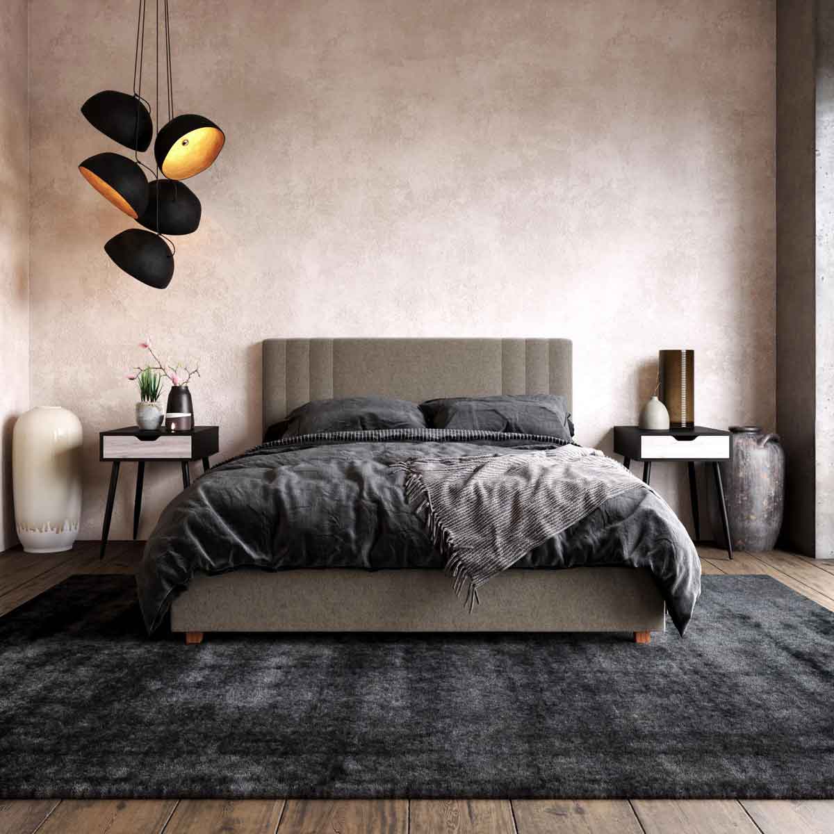 Dorel Charis Upholstered Bed Double-Better Bed Company