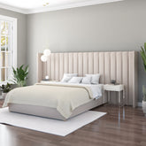 Aspire Grandeur Fabric Ottoman Bed-Eire Linen-Off White-Better Bed Company