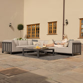 Maze Ibiza Medium Corner Sofa Set With Square Coffee Table-Better Bed Company