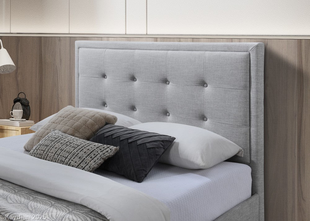 Kaydian Gainford Stone Bed Frame Headboard Close Up-Better Bed Company